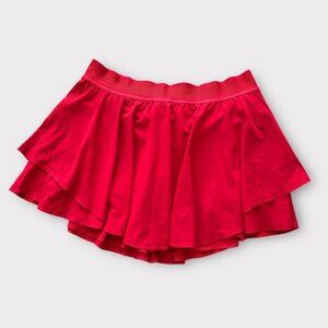 Lululemon Court Rival High Rise Skirt Long 4" Liner Dark Red size 14 NWT